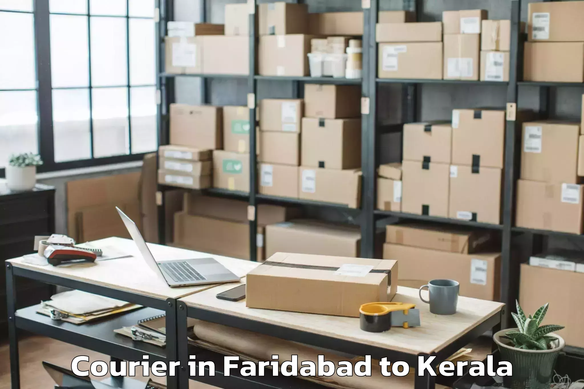 Affordable Faridabad to Pappinisseri Courier